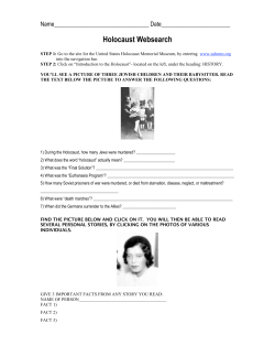 Holocaust Websearch