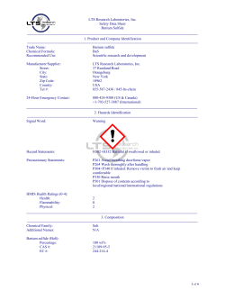 BaS - LTS Research Laboratories, Inc.