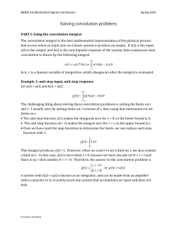 Solving convolution problems