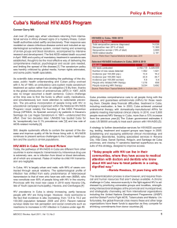 Cuba`s National HIV/AIDS Program