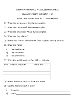 KENDRIYA VIDYALAYA, PICKET, SECUNDERABAD CLASS VI