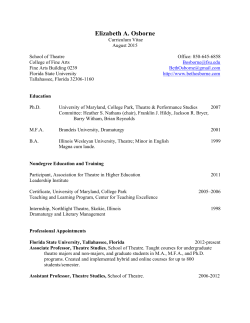 my c.v. here - Elizabeth A. Osborne