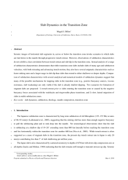 Slab Dynamics in the Transition Zone
