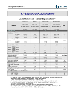 Fiber Specifications 4-2017