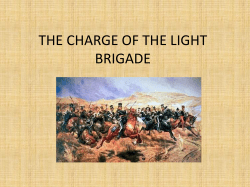 THE CHARGE OF THE LIGHT BRIGADE