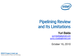 Pipelining Review and Its Limitations