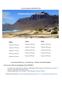 bungalows playa famara