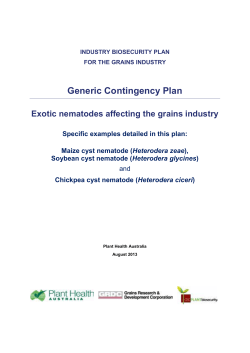 Exotic nematodes of grains CP