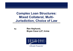 Complex Loan Structures: Mixed Collateral, Multi