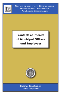 Conflicts of Interest of Municipal Officers and Employees