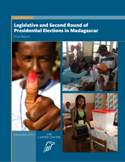 Legislative and Second Round of Presidential