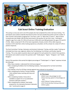 The Training Times - Boy Scouts of America