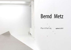 Bernd Metz Portfolio