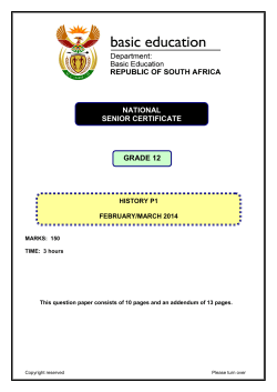 GRAAD 12 NATIONAL SENIOR CERTIFICATE GRADE 12