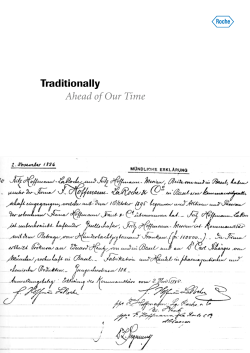 Traditionally Ahead of Our Time