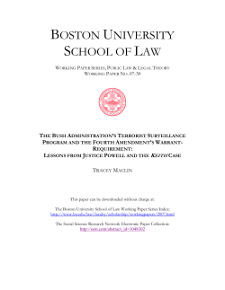 BOSTON UNIVERSITY SCHOOL OF LAW