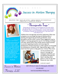 Fall 2011 - Success In Motion Therapy