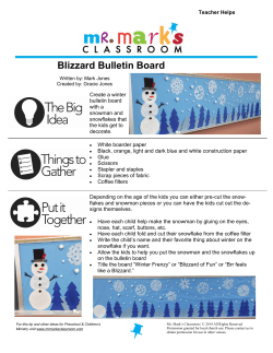 Blizzard Bulletin Board