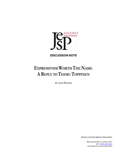 Expressivism Worth The Name: A Reply to Teemu Toppinen