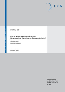 Intergenerational Transmission or Cultural Assimilation?