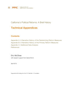 Technical Appendix - Public Policy Institute of California