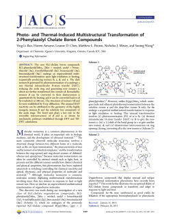 Photo- and Thermal-Induced Multistructural Transformation of 2