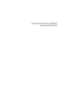 choice of law in copyright and related rights