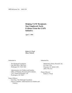 Early Evidence from the GAPS Initiative