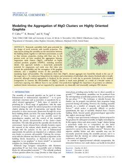 Modeling the Aggregation of MgO Clusters on Highly Oriented