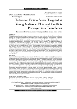 Television Fiction Series Targeted at Young Audience: Plots and