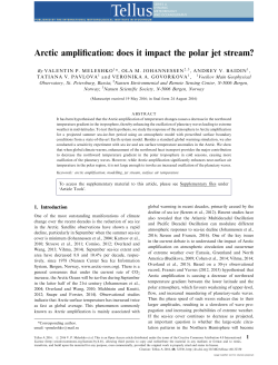 Arctic amplification: does it impact the polar jet stream?