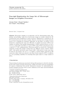 Non-rigid Registration for Large Set of Microscopic Images