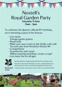 Nostell`s Royal Garden Party