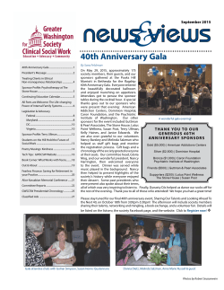 40th Anniversary Gala - Greater Washington Society for Clinical