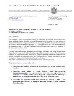 Process for Nominating the Vice Chair of the Academic Senate PDF