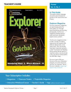 Pioneer - National Geographic Explorer eResources