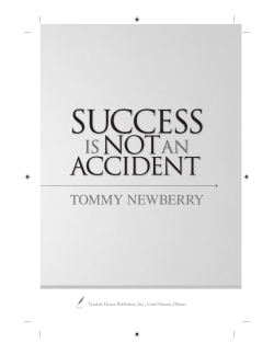Success Is Not an Accident