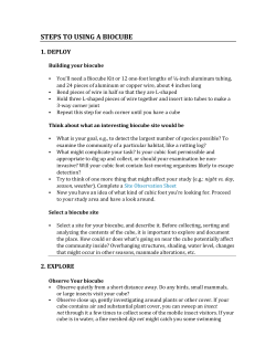 steps to using a biocube