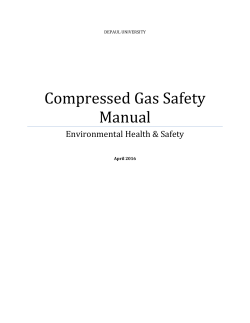 Compressed Gas Safety Manual - DePaul University Offices Sites