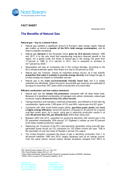 The Benefits of Natural Gas