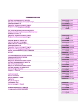 Paved Paradise Song Lyrics They paved paradise and put