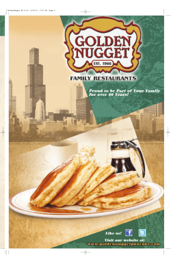 Golden Nugget Menu PDF - the Golden Nugget Pancake House