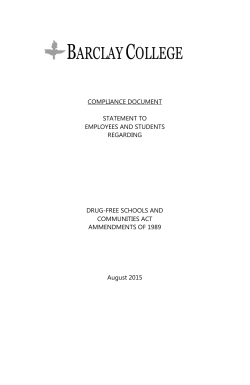 Drug Free Community Document