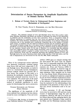Determination of source parameters by amplitude equalization of