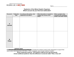 Explosion of the USS Maine Graphic Organizer