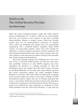 NATO at 60: The Global Security Provider - Konrad-Adenauer