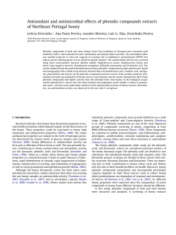 Antioxidant and antimicrobial effects of phenolic