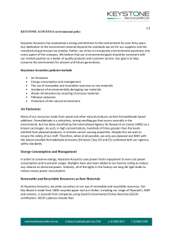 Keystone Acoustics has maintained a strong commitment to the