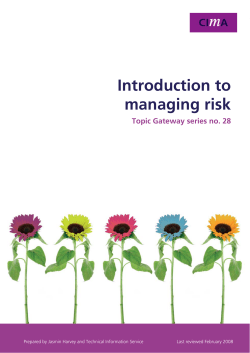 Introduction to Risk Management