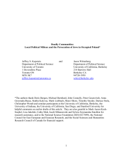 Professor Kopstein`s working paper - Centre for International Policy